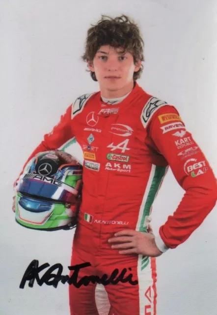 Original Autogramm von KIMI ANDREA ANTONELLI - Formel 2 - Kinderstar - Motiv 2