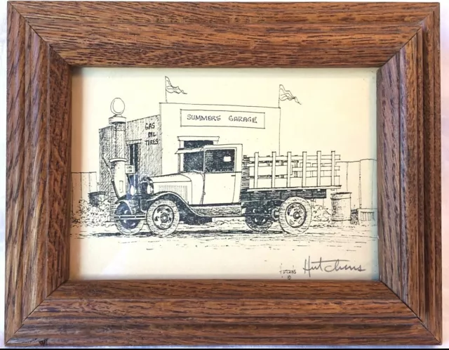 R. Don Hutchins Summers Garage Sketch Print