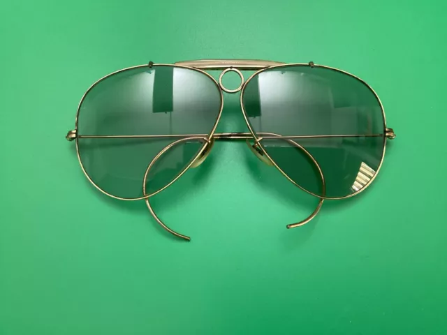 Ray Ban Shooter B&L Placcato Oro Gold Plated 10 K Vintage