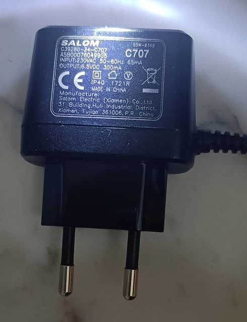 Alimentatore Originale Gigaset Per C385, Modello C39280-Z4-C707, Nero, 1,8m, Usato In Buono Stato