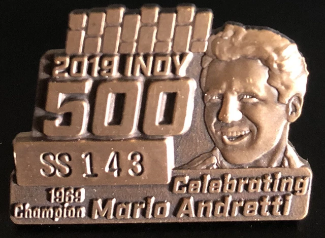 2019 103rd Indy 500 Bronze Pit Badge Celebrating Mario Andretti