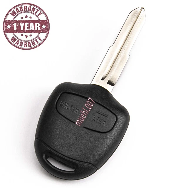 Custodia In Pelle Cerata Per Chiave Auto Mitsubishi - ASX, Outlander, Lancer 10, Pajero, L200 (Rosso)