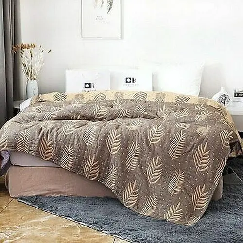 Blanket Couverture D'été En Mousseline De Coton Et Bambou Lit Canapé Couverture
