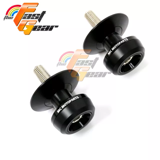 Twall Protector Black Swingarm Spools Sliders Fit Kawasaki ER6N/F 2005-2016 15