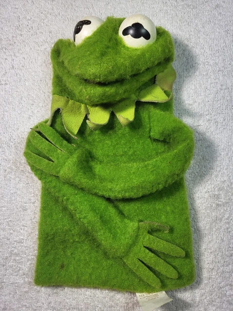 Vintage 1978 Fisher Price Jim Henson Muppets Kermit The Frog Hand Puppet #860