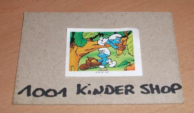 Kinder K97 N°107 Smurf Schtroumpf Schlümpf Bpz