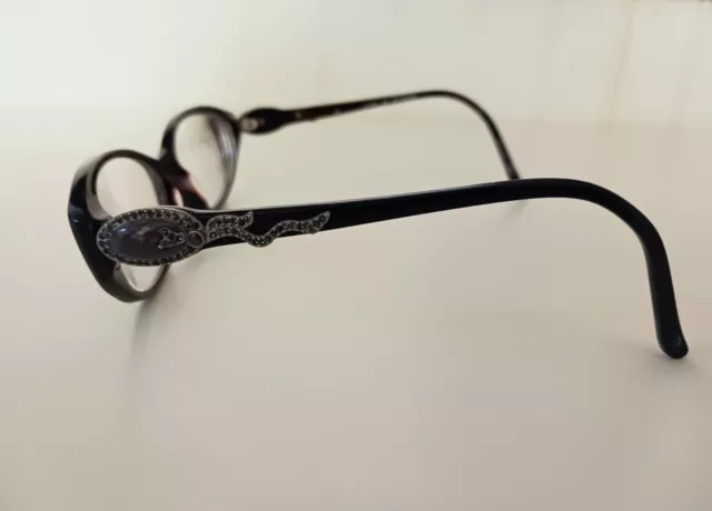 Judith Leiber Eyeglass Frames JL1644 05 54-16-135 Purple Tortoise Rhinestone