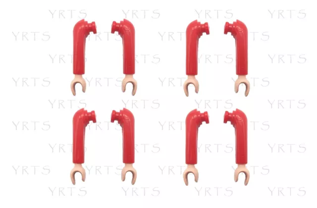 YRTS Playmobil 9886 Lote 4 Pares de Brazos Rojos Soldados Ingleses ¡New!