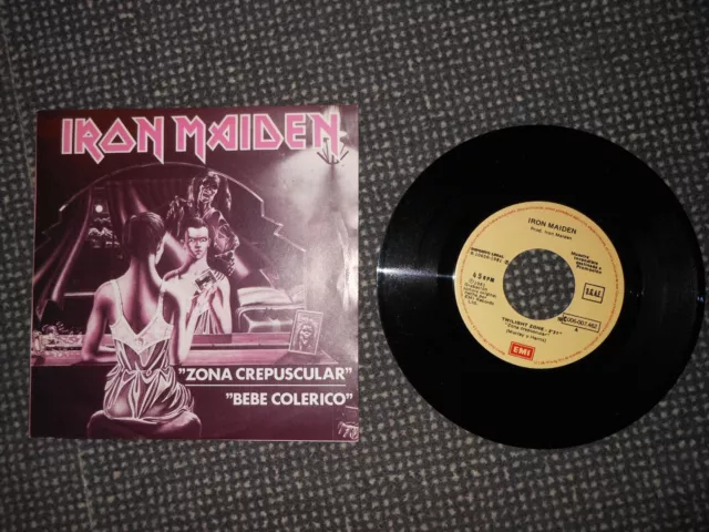 Iron Maiden Lp 7" Twilight Zone Zona Crepuscolara Ultra Rare Spain Press Promo