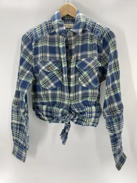 free people Womens First Bloom Plaid Top Size XS, L MSRP $98