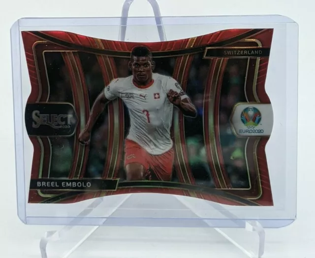 2020 PANINI SELECT BREEL EMBOLO UEFA EURO MEZZANINE RED DIE CUT #/65 Switzerland