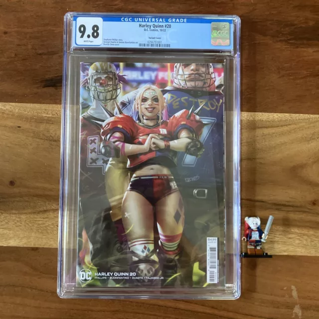 Harley Quinn #20 10/22 DC Comics CGC Graded 9.8 Derrick Chew Football Variant