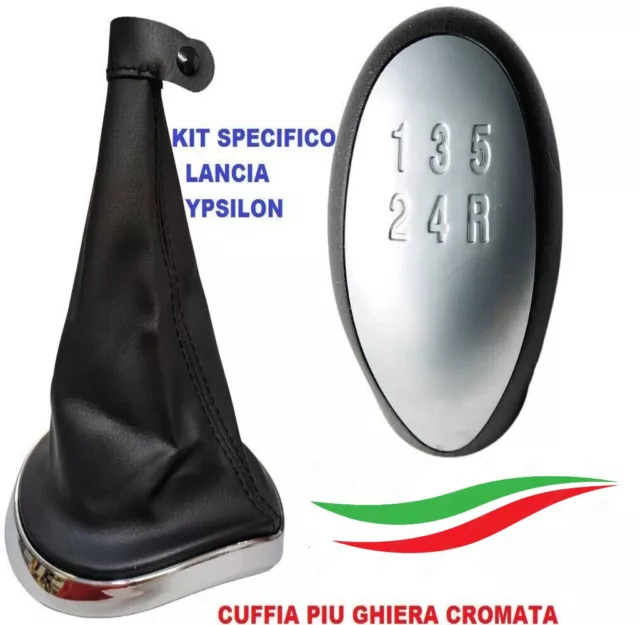 Cuffia E Pomello Leva Cambio Lancia Ypsilon Y 843 A 5 Marce Dal 2003/2011