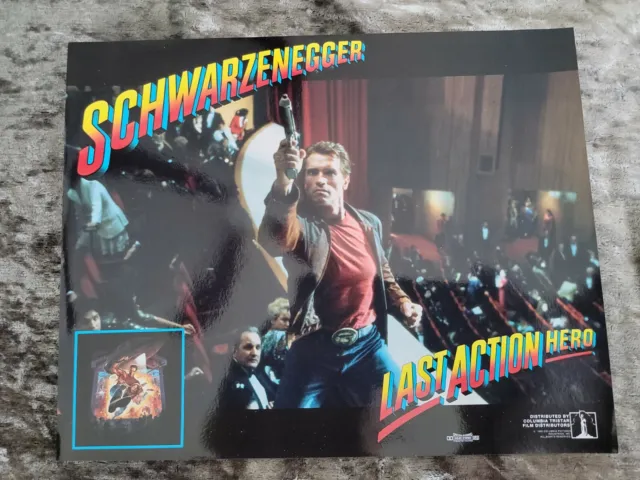 Last Action Hero lobby cards - Arnold Schwarzenegger - Set of 8 mini stills