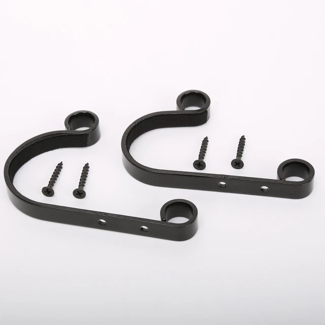 Hand-Forged Steel Double Rifle Rack - Wall Mount Gun Hanger For 2 Rifles (16" Long)