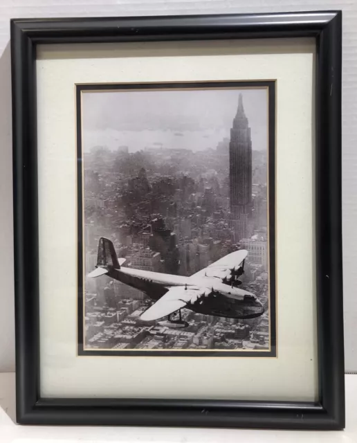 Vintage Sunderland Flying Boat Empire State Building New York City Photo Reprint