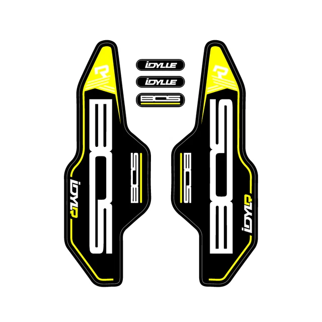 Autocollants "Idyllique" Rares Pour Fourche De Vélo - Adhésifs Décoration Bos, Neufs
