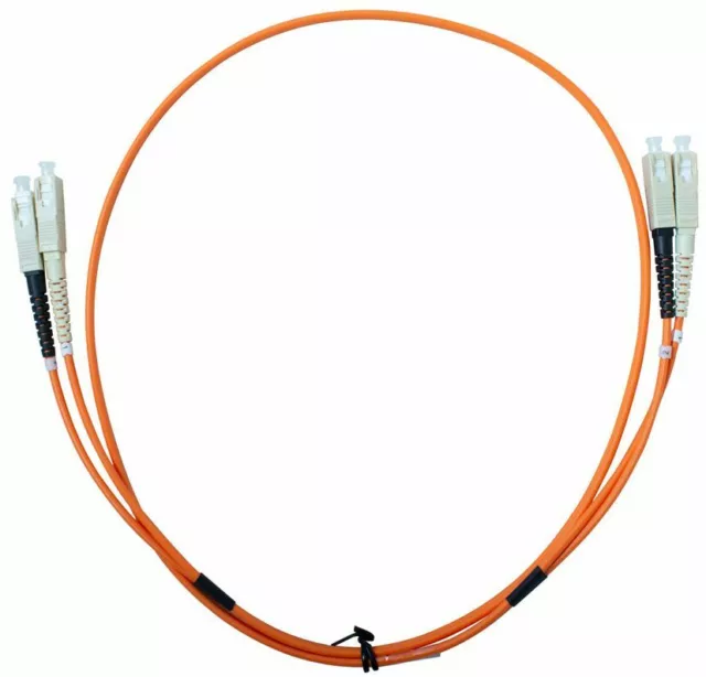 3m Fibre Optic SC-SC Multi-Mode Duplex Patch Lead OM1 ORANGE MM/MultiMode Cable