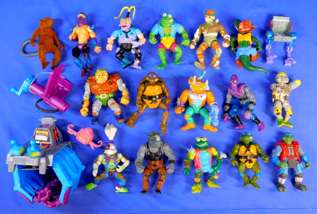 Teenage Mutant Ninja Turtles Lot Of Vintage Figures As-Is