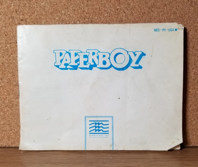 Paperboy NES Instruction Manual Only