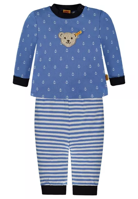Steiff Enfants Garçons Deux Parties Pyjamas Bleu