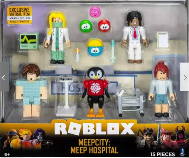  Roblox Desktop Series Collection - Meep City: Principal Panic  [Includes Exclusive Virtual Item] : Toys & Games