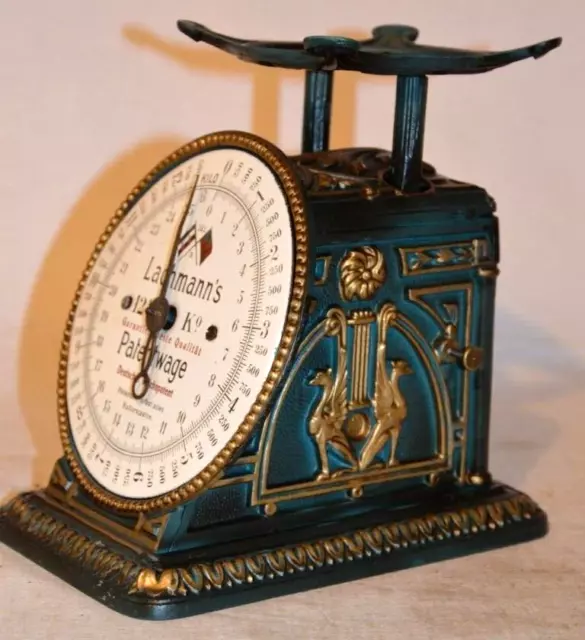 Traumhafte Küchenwaage, Lachmann´s Patentwaage um 1910 Jugendstil bis 12,5kg