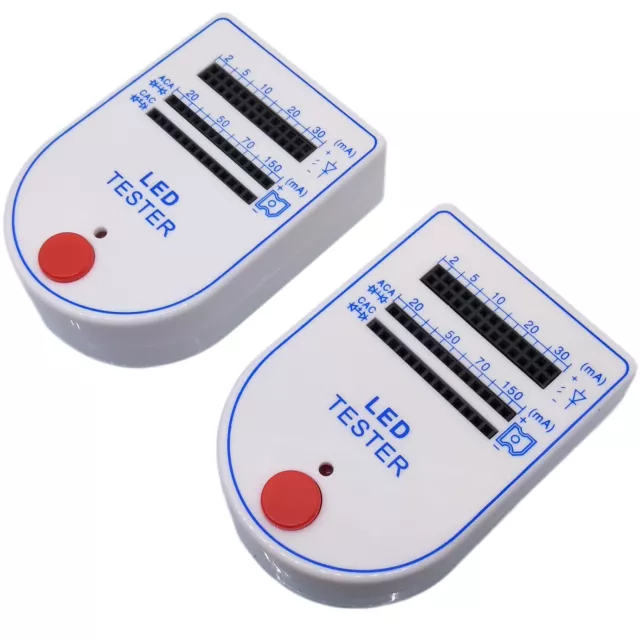 US Stock 2x Handy 2~150mA LED Tester Test Box for Light-emitting Diode Bulb Lamp
