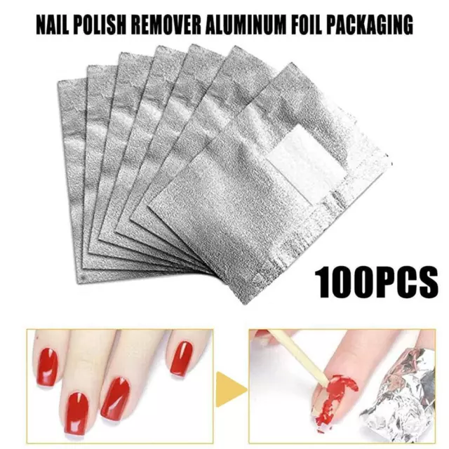 Nail Foil Gel Wraps Polish Remover Soak Off Uv Led Acrylic Removal No Acetone