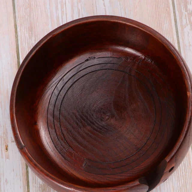 Bol De Laine En Bois - Grand Bol à Tricoter En Bois, Organiseur D