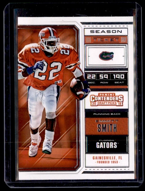 2018 Panini Contenders Draft Picks Emmitt Smith Florida Gators #40 Jd1