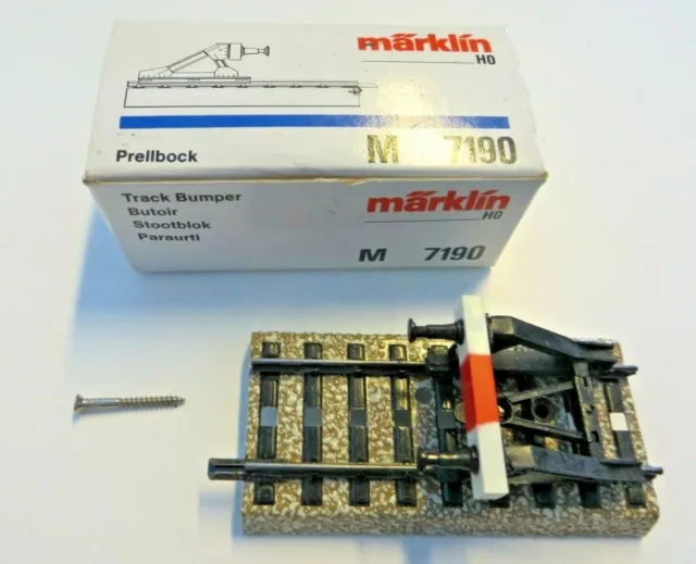 Märklin H0 7190 Butoir Bon en Emballage D'Origine (Bleu )