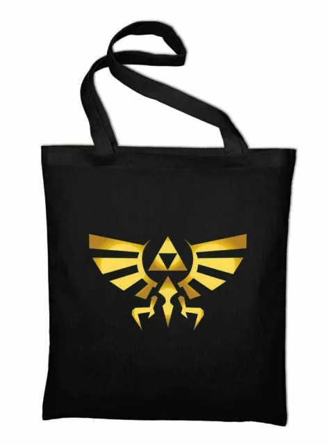 Triforce Sac en Toile de Jute Logo à Motif Sac en Coton Zelda Gauche