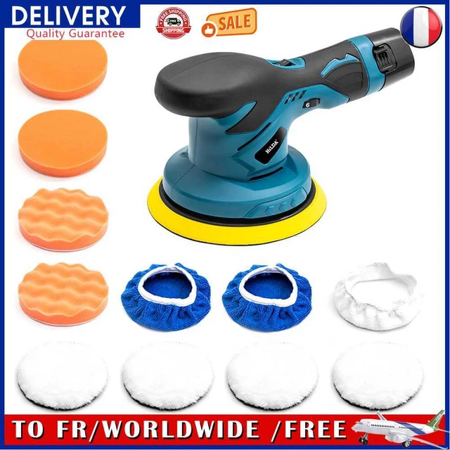 11pcs Cordless Car Polisher Beauty Waxing Auto Paint Care Polishing (EU)