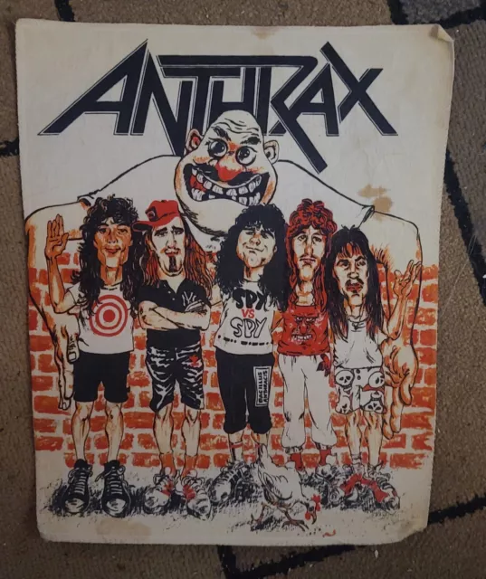 Vintage ANTHRAX State Of Euphoria Back Patch! 80s! Metal!