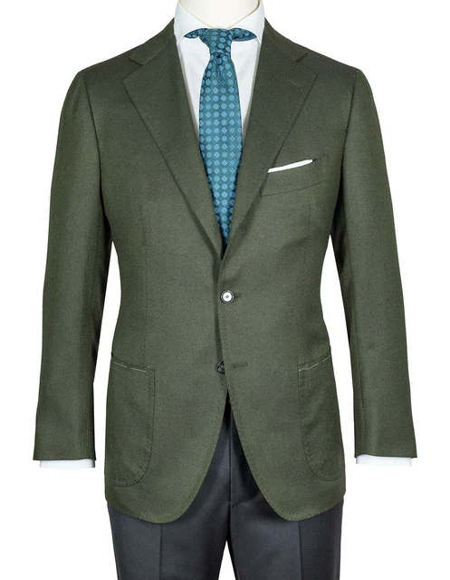 Veste Traditionnelle (Trachtenjanker) Verte à Manches Longues - 50% Coton, 50% Acrylique - Coupe Cintrée, Style Alpin - 12