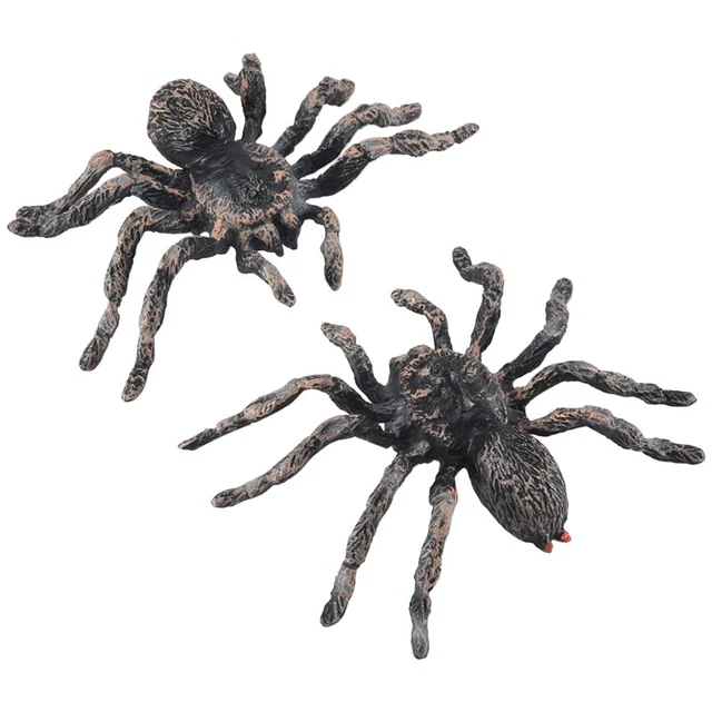 2 ud. 9,5cm Granjas Realistas Araña Insectos Modelo Juguete K1V3