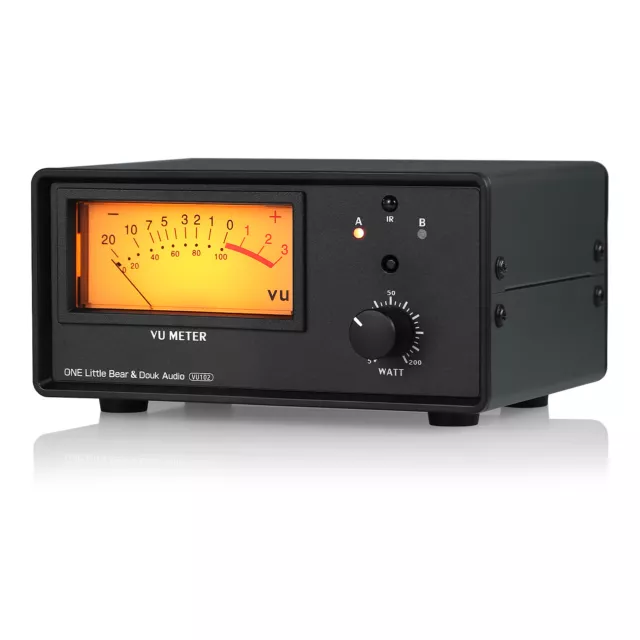 2-Zonen-Verstärker/Lautsprecher-Auswahlbox Selector VU-Meter-Audio-Umschalter
