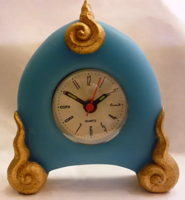 Réveil Quartz Artisan Style Memphis Or Sale Bleu