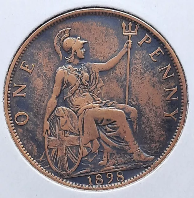 Great Britain England UK 1898 1 Penny Queen Victoria