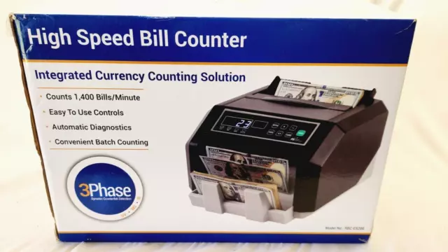 Royal Sovereign RBC-ES200 High Speed Bill Counter with Counterfeit Detection