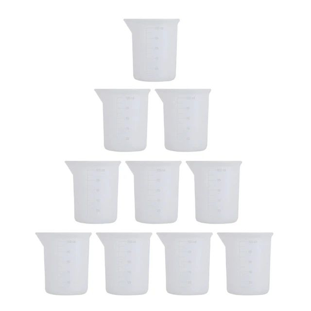 Silicone Measuring Cup,Nonstick Reusable Silicone Mixing Pouring Cup for Crafts