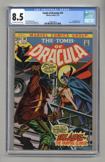 Tomb of Dracula #10 CGC 8.5 1973 2109514013 1st app. Blade the Vampire Slayer