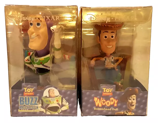 Walt Disney Pixar 3 Figure Toy Story "Buzz e Woody" Bobblehead Doll