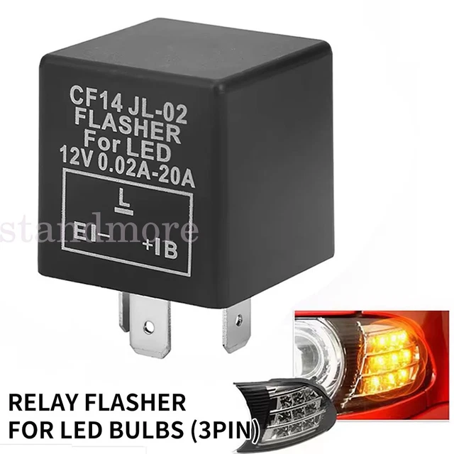 CF-13 LED Flasher Relay,3-Pin Adjustable LED Blinker Nicaragua