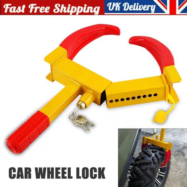 HEAVY DUTY WHEEL Clamp Lock Vehicle Caravan Car Security Anti-theft HEAVY DUTY WHEEL Clamp Lock Vehicle Caravan Car Security Anti-theft