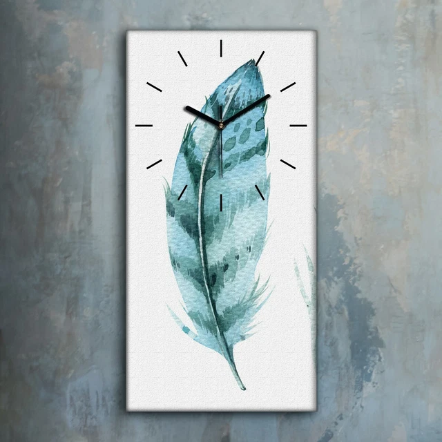 Horloge décorative sur toile 60x30 peinture animal vache jean