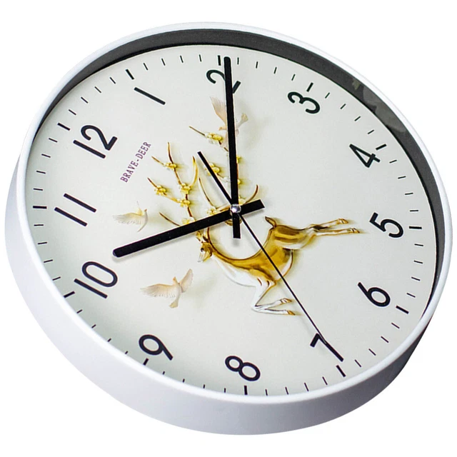 Silent Wall Clock Mute Wall Clock Elk Wall Clock Unique Office