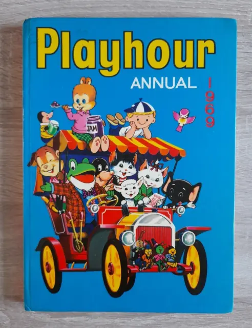 Playhour Annual 1969 Vintage Childrens Hardback Book