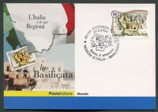 Italia - Fdc - Cartolina Maximum Card 2004 - Basilicata - 241